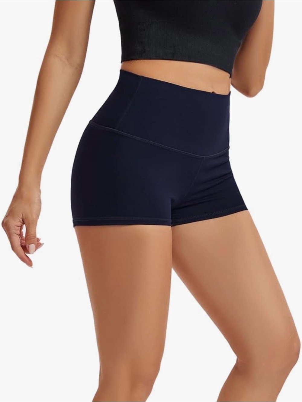 New navy blue Workout Running Biker Volleyball gymnastics booty Shorts sz Small